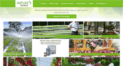 Desktop Screenshot of naturessourceplantfood.com